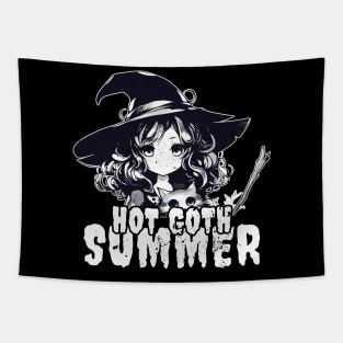 Hot Goth Summer - Anime Halloween Tapestry