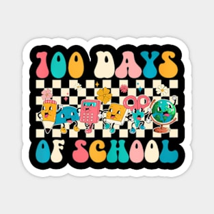 Groovy Happy 100 Days Of School 100 Days Smarter Kids Magnet