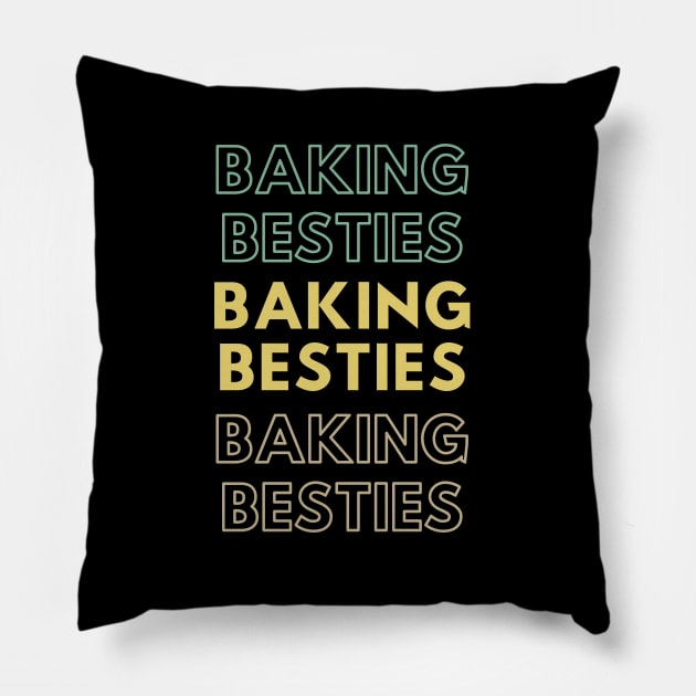 Baking besties Pillow by Petalprints