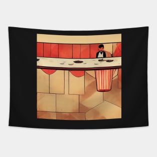 Waiter | Comics Style Tapestry