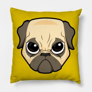 Angry Pug Pillow