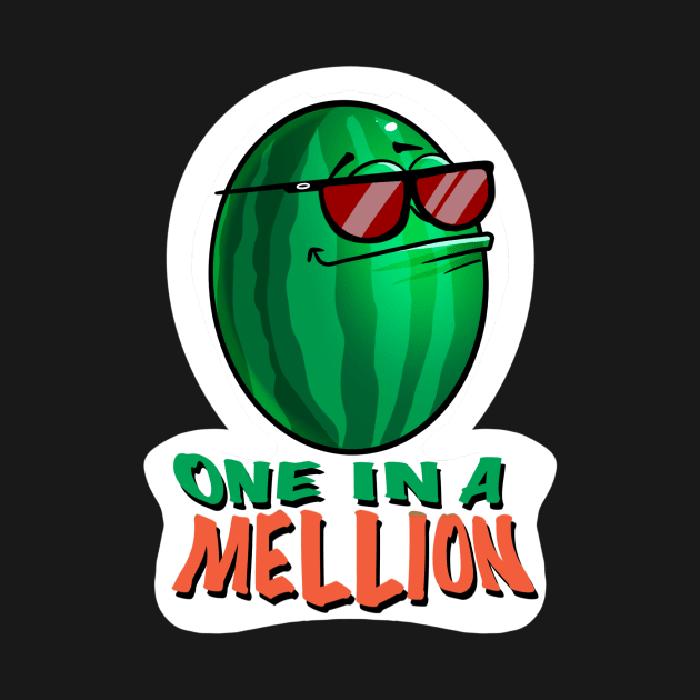 Cute Watermelon - One In a Mellion by Owl-Syndicate