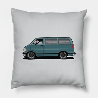 1994 Dodge Van Turquoise Pillow