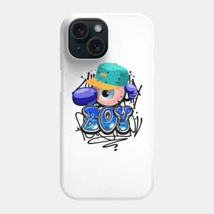 Boxing Boy Funny Cartoon T-shirt Phone Case