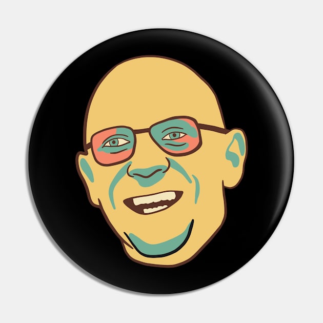 Foucault Minimal Portrait In Vintage Colors Pin by isstgeschichte