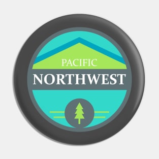 PNW - blue/green circle Pin