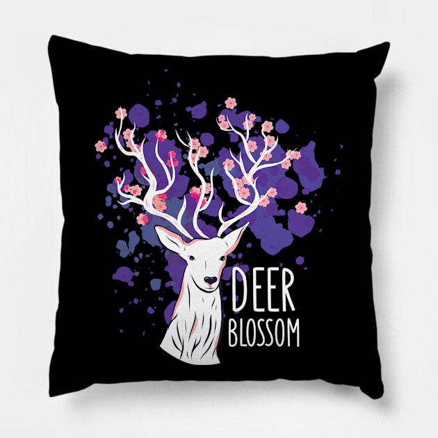 Beautiful Deer Pillow by Urban_Vintage