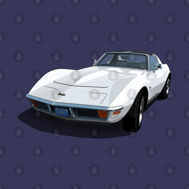 1970 Corvette Stingray in Classic White by candcretro