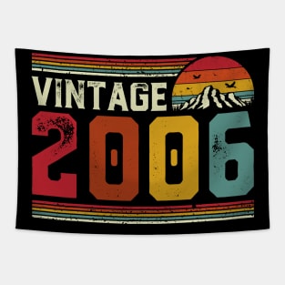 Vintage 2006 Birthday Gift Retro Style Tapestry