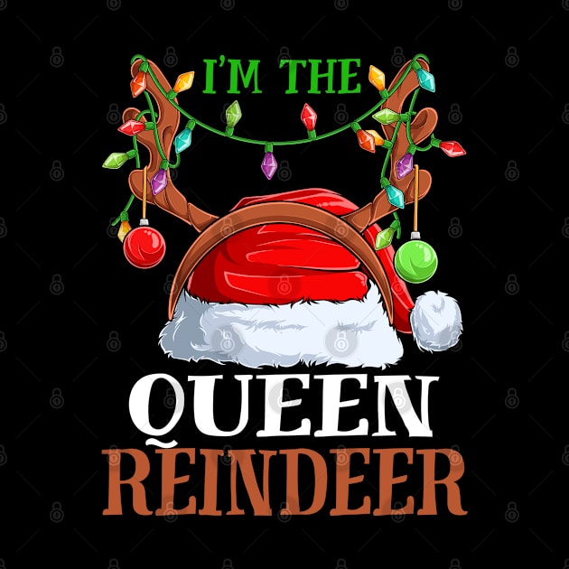 Im The Queen Reindeer Christmas Funny Pajamas Funny Christmas Gift by intelus