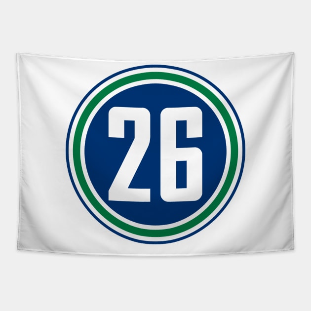 Vancouver Canucks Roussel Tapestry by naesha stores