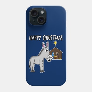 Christmas Donkey Nativity Carols Christian Church Humor Phone Case