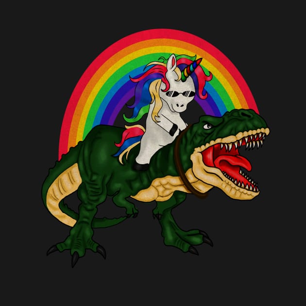 T Rex Unicorn Lover, Unicorn dinosaur by dukito