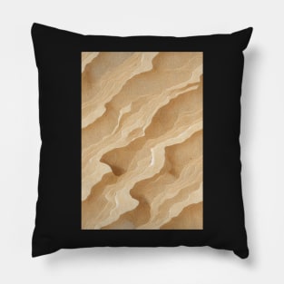 Travertine Stone Pattern Texture #6 Pillow