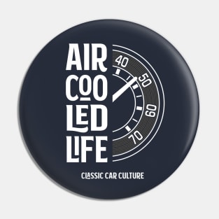 Air cooled Life - Speedo Tachometer vdub Classic Car Culture Pin