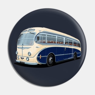 1952 AEC Regal Coach in white and blue Pin