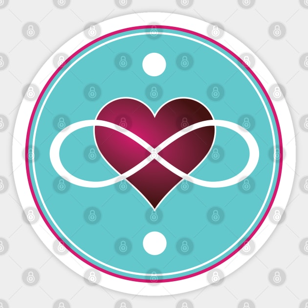 Infinity Heart - Infinity Heart - Sticker | TeePublic