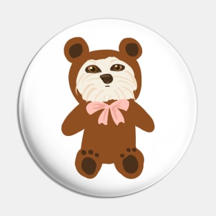 Beary Beary Cute Dog Maltipoo Pin