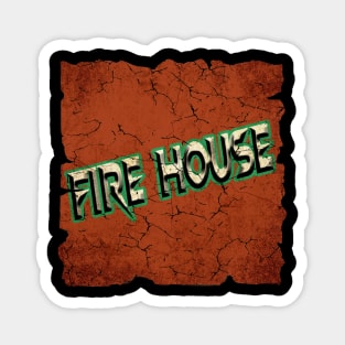 Fire House vintage rock Magnet