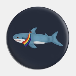 Blåhaj Pride Pin