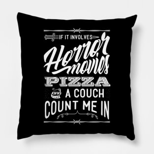 Horror movies Pizza Couch Pillow