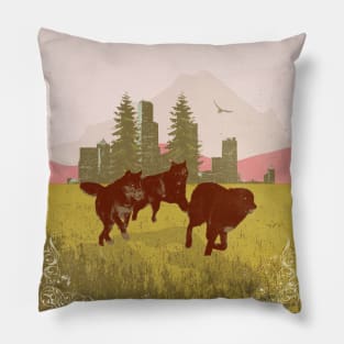 WILD WOLVES II Pillow