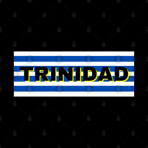 Trinidad City in Uruguay Flag Stripes by aybe7elf