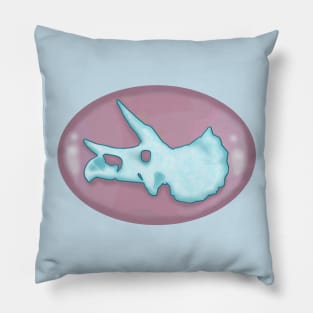 Triceratops in Rose Quartz Pillow