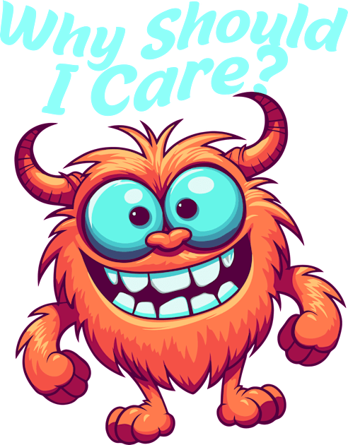 why should i care? Kids T-Shirt by TheNyawiji's