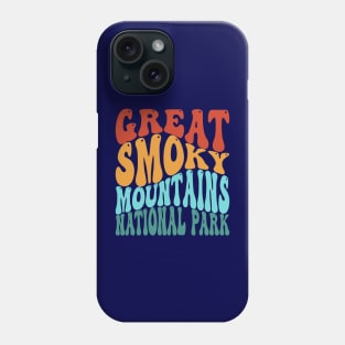 Great Smoky Mountains National Park Retro Vintage Typography Phone Case