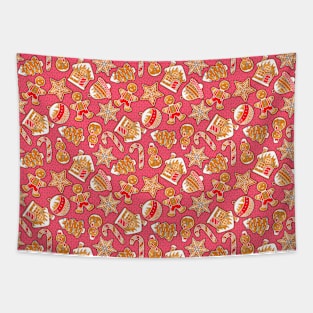 Gingerbread Christmas Delight Tapestry