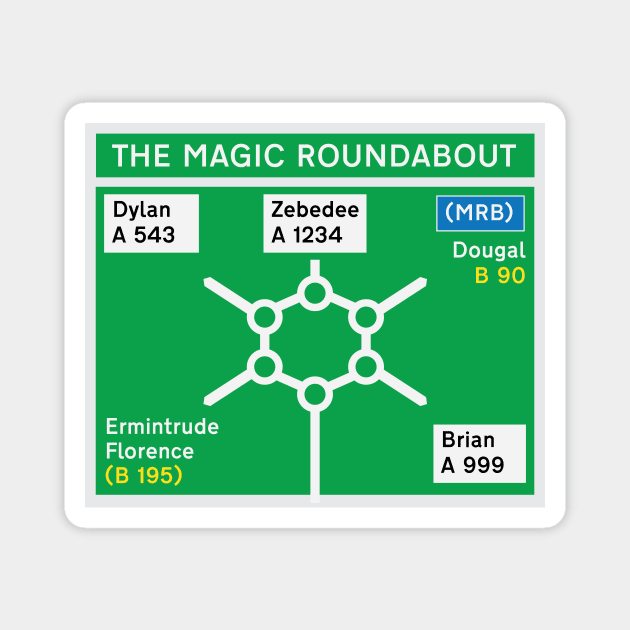 The Magic Roundabout Magnet by emmaprew