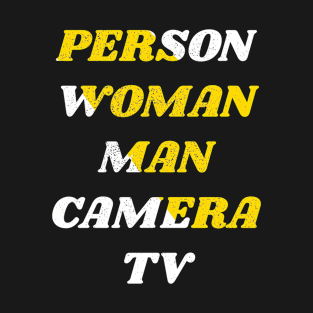 person woman man camera tv T-Shirt