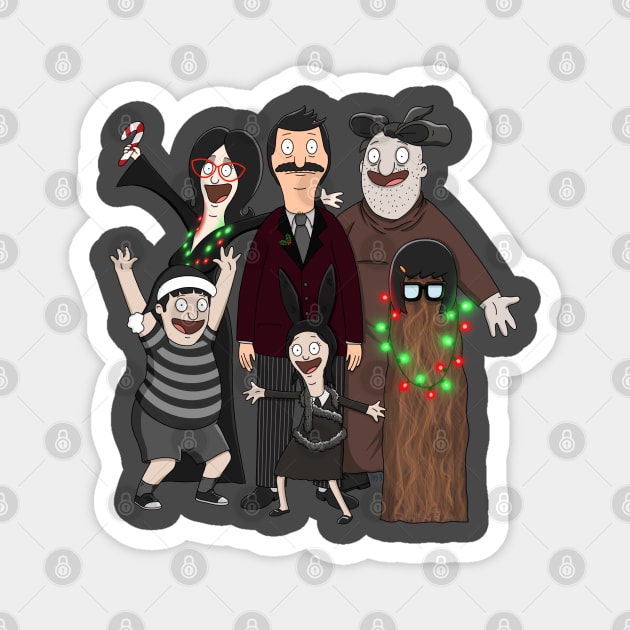 Christmas Burgers Addams Family Magnet by Tommymull Art 