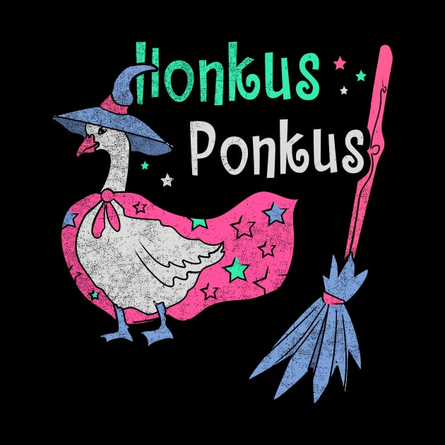 Honkus Ponkus Witches Duck Goose Game Funny Halloween Scary Quarantine Halloween Boo Halloween Party by NickDezArts