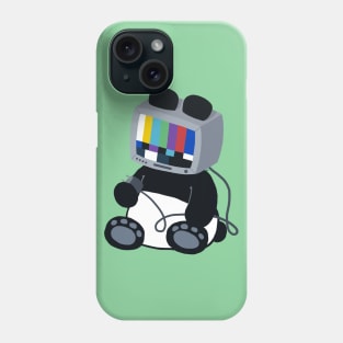 TV Head Panda by Yuuki G Phone Case