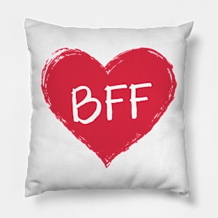 Best Friends Forever Heart Each Other Pillow