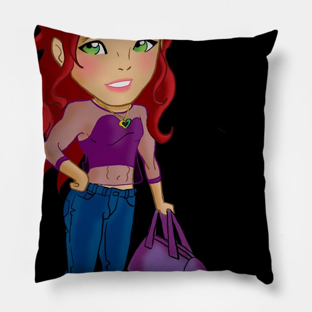 Viola Octavia Magee Pillow by Storms Publishing