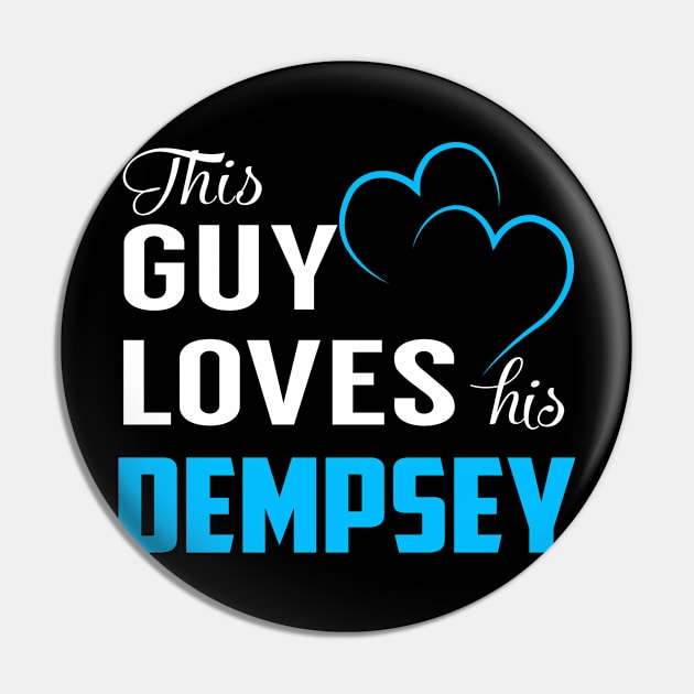 This Guy Loves His DEMPSEY Pin by TrudiWinogradqa