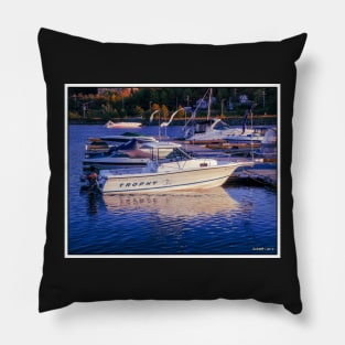 Sunset Nears on Bedford Waterfront 02 Pillow
