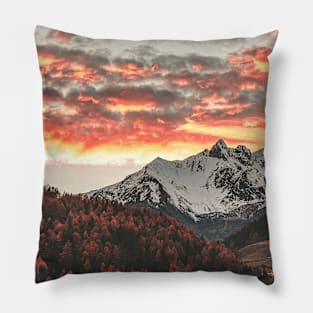 Mountains, Landscape Photography, Forest Art, Nature Photography Pillow