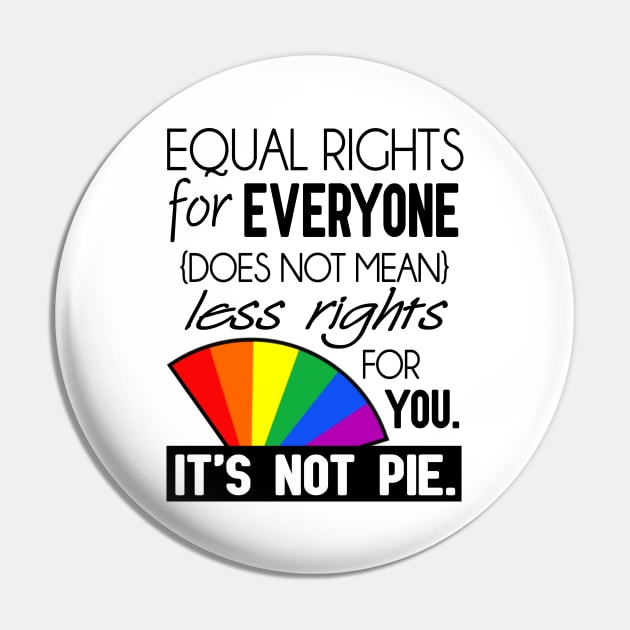 Equal Rights - It's Not Pie Pin by SapphoStore