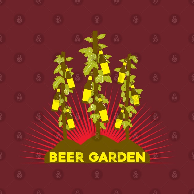 Beer Garden by mcillustrator