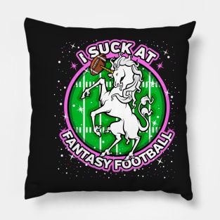 I Suck At Fantasy Football Pillow