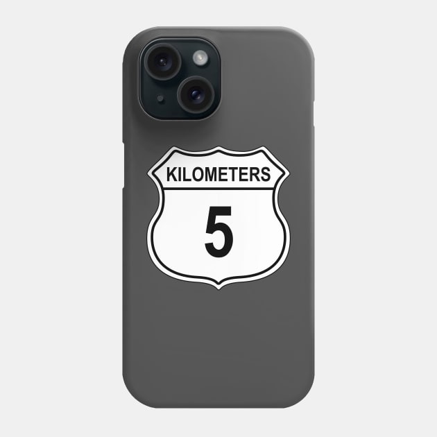 5k US Highway Sign Phone Case by IORS