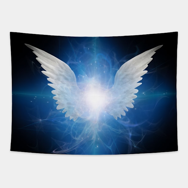 Angel winged star Tapestry by rolffimages