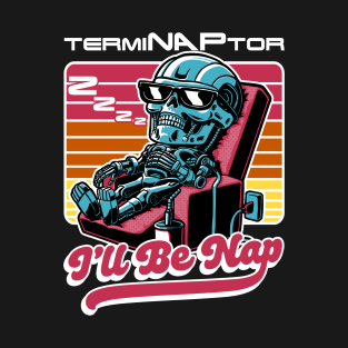 Cyborg Robot Nap - Cool Vintage Movie T-Shirt