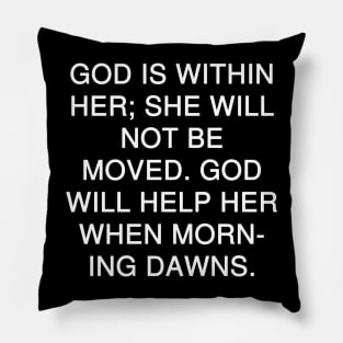 Psalm 46:5 Text Pillow