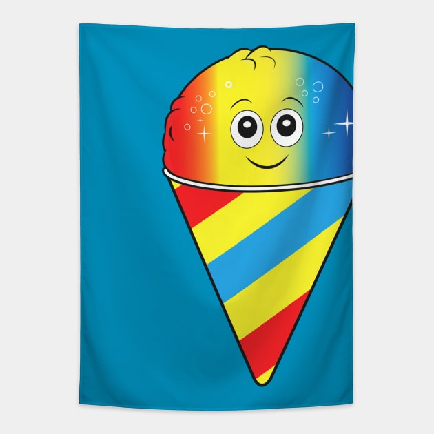 Cute Cartoon Snow Cone Tapestry by PenguinCornerStore