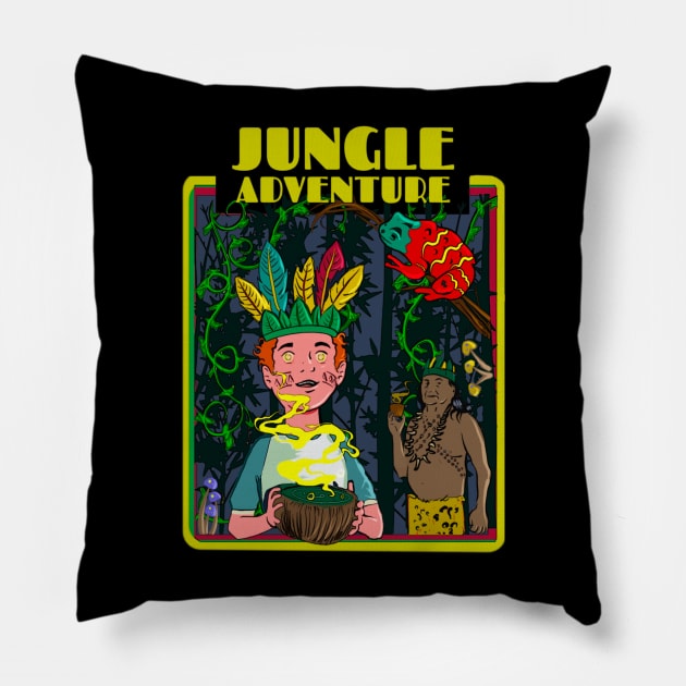 JUNGLE ADVENTURE Pillow by Ace13creations